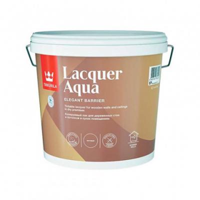 Водный колеруемый лак для внутренних работ Tikkurila Lacquer Aqua, 2,7 л