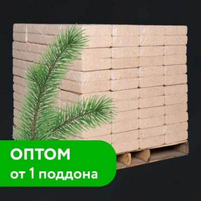 Топливные брикеты ХВОЯ, 1 поддон / 96 уп. / 960 кг